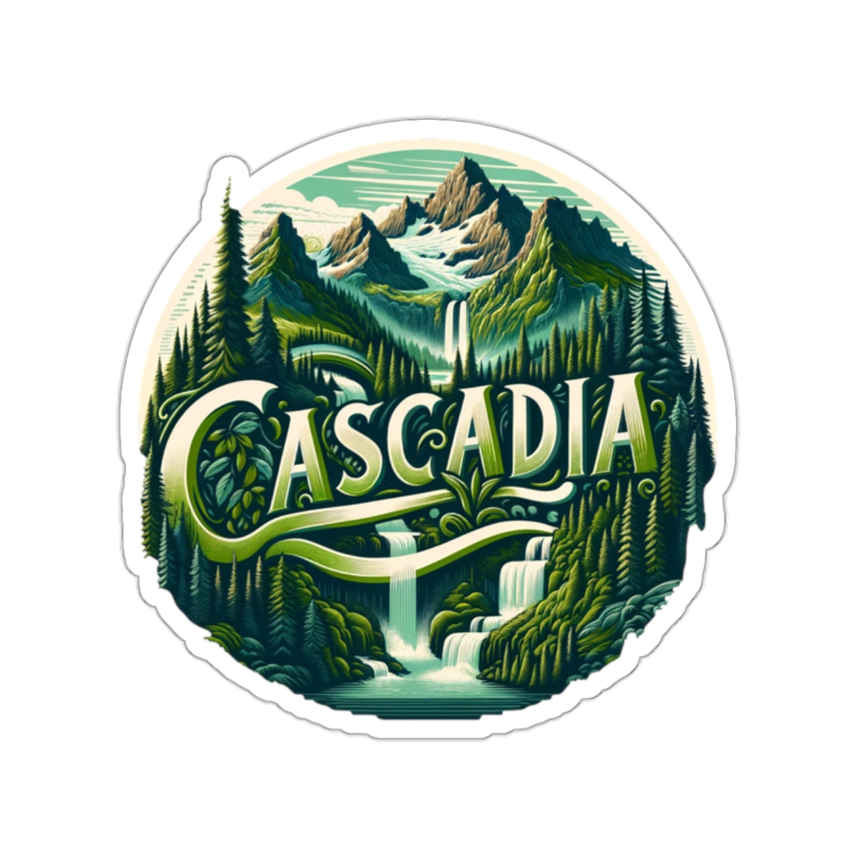 Cascadia Cascading Mountain Waters