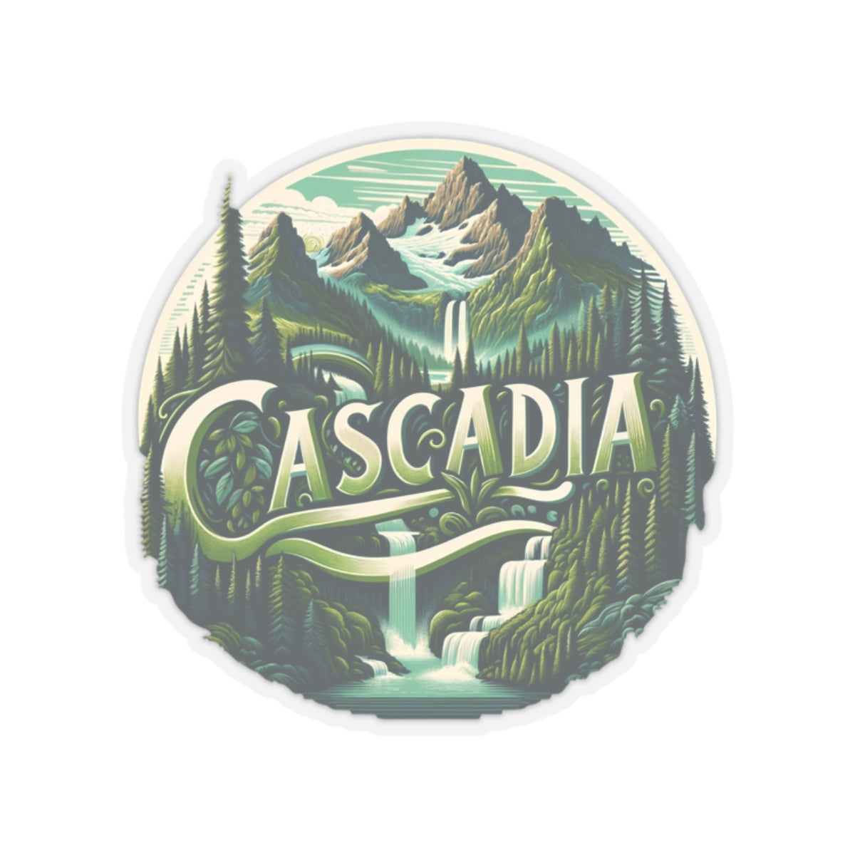 Cascadia Cascading Mountain Waters